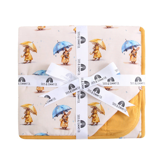 Hoppy when it Rains Baby Blanket