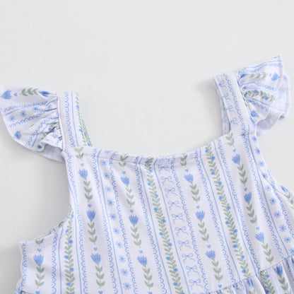 Something Blue Peplum Top