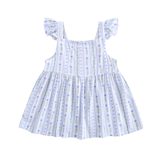 Something Blue Peplum Top