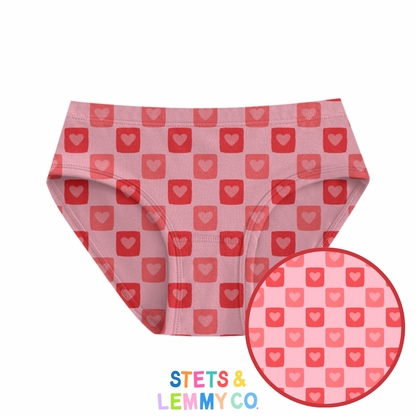 Racing Hearts Girls Underwear - Single Pack (PREORDER)